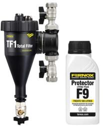 Fernox Total Filter TF1 1" - rendszerbe építhető kombinált szűrő + F9 Filter Fluid 62765 (62765)