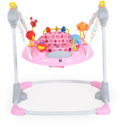 Moni Vista zenélő, 360 fokban forgatható, baba ugráló - Rózsaszín - babylion