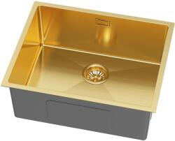 Ruvetti Stelio acél mosogató szifonnal 54x44 cm arany 5001S_PVD_GOLD60_P (5001SPVDGOLD60P)