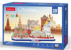 CubicFun MC266 - City Line Moszkva - 204 db-os 3D puzzle (MC266) - puzzle