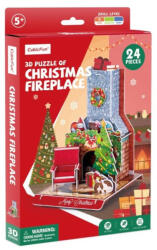 CubicFun W3153 - Karácsonyi kandalló - 24 db-os 3D puzzle (W3153) - puzzle