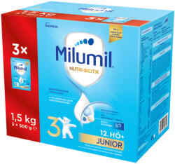 Milumil Junior 3 tejalapú anyatej-kiegészítő tápszer 12 hó+ (1500g)