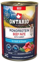 ONTARIO Adult monoprotein marhahús pástétom sárgarépával 400g (214-860040)