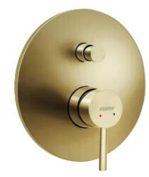 FERRO Falba süllyesztett csaptelep, Ferro Ciriculus zuhany csaptelep, szálcsiszolt arany BCK7PBG - zuhanykabin