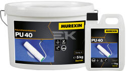 Murexin Pu 40 Poliuretán Vékonybevonat Transzparens, 5 kg, A Komponens
