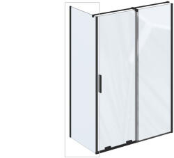 RAVAK Fix zuhanyfal ROPS-100 matt fekete+Transparent X90VA0300Z1 (X90VA0300Z1)