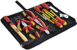 IUS Trusa pentru electrician TSE1 VDE-1000 V , 12 scule izolate (111TSE1VDE12) Trusa unelte