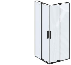 RAVAK Zuhanysarok RORV2-80 matt fekete+Transparent X14V40300Z1 (X14V40300Z1)