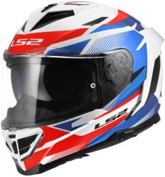 LS2 Cască integrală pentru motocicletă LS2 FF818 Storm III Komai alb-albastru-roșu lucios (LS168180602-MASTER)