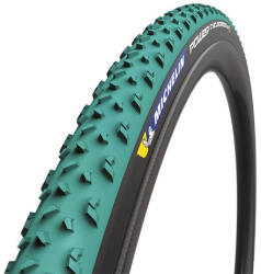 Michelin Power Cyclocross Mud TS TLR Competition Line 622-33 (700x33c - 28x1, 3) cyclo-cross külső gumi (köpeny), defektvédett, kevlárperemes, TL-Ready, 390g, fekete-türkiz