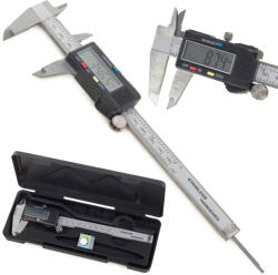 Verk Group Caliper digital profesional 150 mm cu afișaj LCD, din oțel inoxidabil (11087)