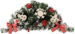 BackHomeLiving Decorațiune suspendată de Crăciun alb-roșu, 60 cm (ANT4213)