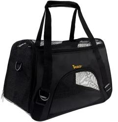 Purlov Geantă de transport pentru animale de companie - 30x25x50 cm - Negru (00020940)