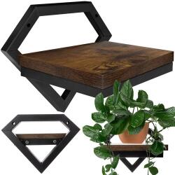 Ruhhy Raft de perete cu cadru metalic și MDF (00024253) Raft