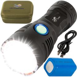 Bailong Lanternă Tactică Bailong T48 cu LED CREE XHP90 și COB, Rezistentă la Apă, Acumulator Inclus (08326)