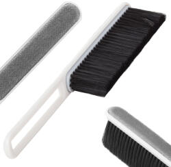 Verk Group Mătură ergonomică pentru gospodărie cu perie cenușie și componentă microfibra pentru curățare (24095)