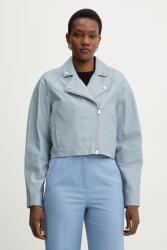 Pinko bőrdzseki - kék 36