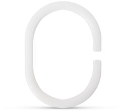Bewello Inel Perdea de Dus - Plastic, Oval - 12 buc / pachet (11520B) Perdea de dus