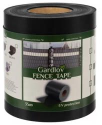 Gardlov Banda PVC pentru Gard - 19 cm x 35 m - 450g/m2 - Negru (00023698)