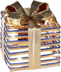 BackHomeLiving Cadou de Crăciun cu panglică albastră - 25 cm (PRE1246)