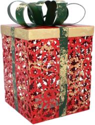 BackHomeLiving Cutia cadou pătrată pentru Crăciun - 16 x 16 x 26 cm (POI5265)