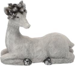 BackHomeLiving Figurină decorativă ren gri culcat, 26, 5 x 12 x 23 cm (GOT5197)