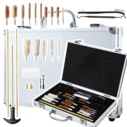 LEAN Kit de curățare armă cu 28 de piese în husă de transport (14402)