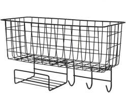 Verk Group Organizator de perete cu rafturi și cârlige - 38 x 21 x 15 cm (27229) Raft