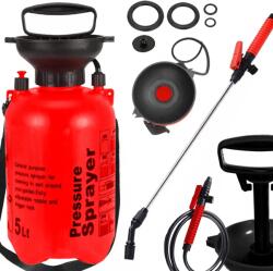 VERK GROUP Pulverizator de grădină manual cu presiune, cu lance lungă și bretea, 5 litri, portocaliu (11427_5L) Pulverizator