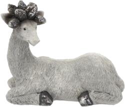 BackHomeLiving Figurină - ren gri, 17, 5 x 8, 5 x 15 cm, Set de 4 buc (GOT5180)