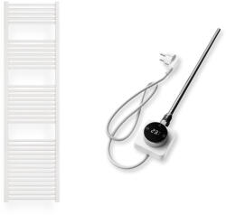  Törölközőszárító radiátor elektromos fűtőpatronnal 50 x 180 cm - Nero Italia AF-14-600W (fehér)