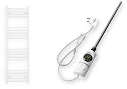  Törölközőszárító radiátor elektromos fűtőpatronnal 40 x 140 cm - Nero Italia C-400W (fehér)