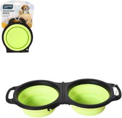 BackHomeLiving Bol dublu pliabil pentru animale - 2 x 350 ml 31 x 14 x 5 cm (PET9493)