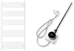  Törölközőszárító radiátor elektromos fűtőpatronnal 75 x 150 cm - Nero Italia AF-14-600W (fehér)
