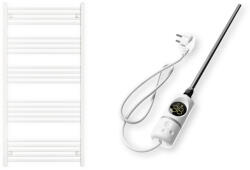  Törölközőszárító radiátor elektromos fűtőpatronnal 75 x 150 cm - Nero Italia C-600W (fehér)
