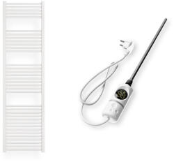  Törölközőszárító radiátor elektromos fűtőpatronnal 50 x 180 cm - Nero Italia C-600W (fehér)