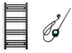 Törölközőszárító radiátor elektromos fűtőpatronnal 50 x 100 cm - Nero Italia S-400W (fekete)