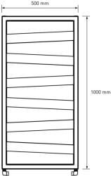 Design radiátor NERO Italia Atlas - 50 x 100 cm (fehér) - miniwebshop