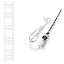  Törölközőszárító radiátor elektromos fűtőpatronnal 30 x 180 cm - Nero Italia C-400W (fehér)