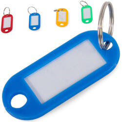 Verk Group Set de 100 de etichete colorate pentru chei cu identificator și cartonaș descriptiv (01472)