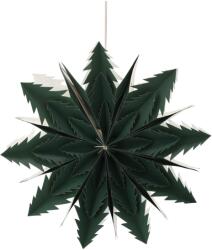 BackHomeLiving Stea decorativă din hârtie verde cu două straturi, 50 cm (AIP9119)