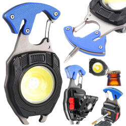 Bailong Breloc multifuncțional 8-în-1 cu lanternă LED, deschizător de sticle și magnet (08369)