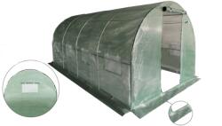 Garden Line Solar de grădină verde, cu 4 segmente și 9 ferestre - 4 x 2, 5 x 2 m (TUN3069)