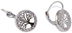 Ékszershop Köves életfa fehérarany fülbevaló (1334598)