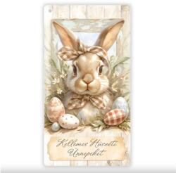  Fa tábla nyomtatott, Húsvéti pasztell téma, 13x24, 3cm