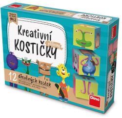 Dino Fa kockák Szörnyek - 12 kocka