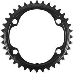 SHIMANO 105 R7100 4 karos országúti lánctányér, 36 fog, belső, 12 sebességes, fekete, D. 110 SHIMANO Bicikli alkatrészek Kerékpár alkatrészek Kerékpár lánctányérok