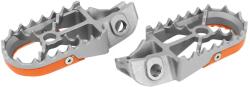 Buzzetti első lábtartó KTM 85 SX 2018-2022, 125 SX 2016-2022, 250 SX-F 2016-2022, 250 XC-F 2016-2022, 350 EXC-F 2017-2022, 450 EXC-F 2017-2022 ezüst-narancs Buzzetti Vázak, idomok, kiegészítők Lábtartók