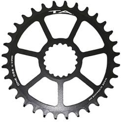 Specialites Ta ONE C55 MTB lánctányér - single 32T, közvetlen rögzítés, matt fekete alumínium, Cannondale Ai és FSA 10-12 sebességhez (6 mm offset) SPECIALITES TA Bicikli alkatrészek Kerékpár alkatrészek Kerékpár lá