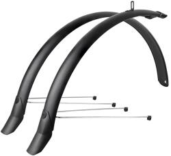 EUROFENDER LAMPO Sárvédő 28'' városi/trekking, 58 mm, matt fekete (pár), klasszikus rögzítéssel EUROFENDER Bicikli alkatrészek Kerékpáros kiegészítők Kerékpár sárvédők